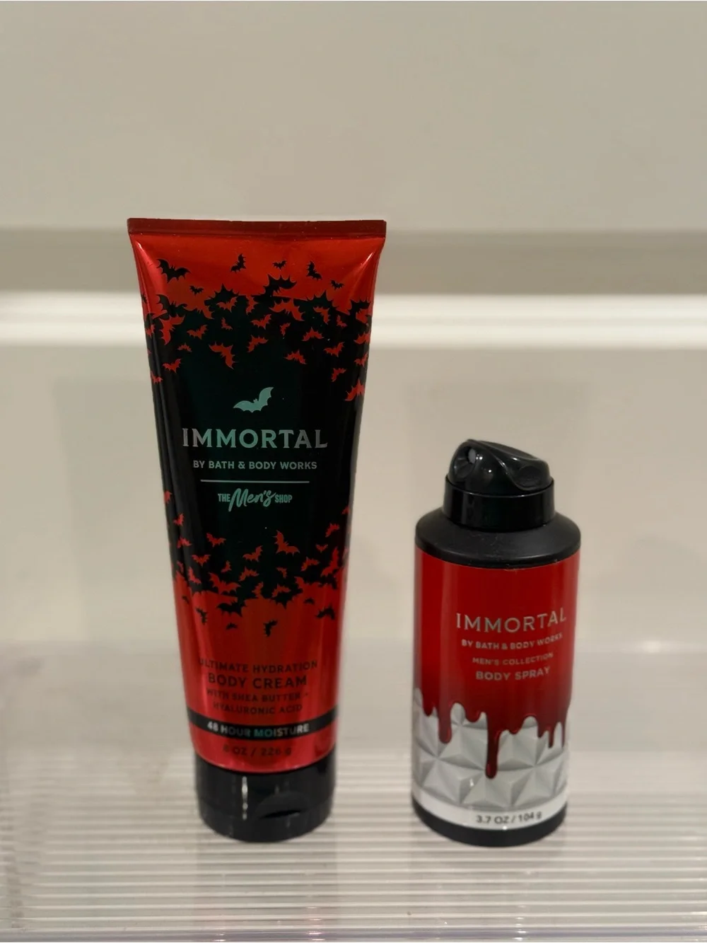 NEW Immortal Men's Body Cream & Body Spray Set